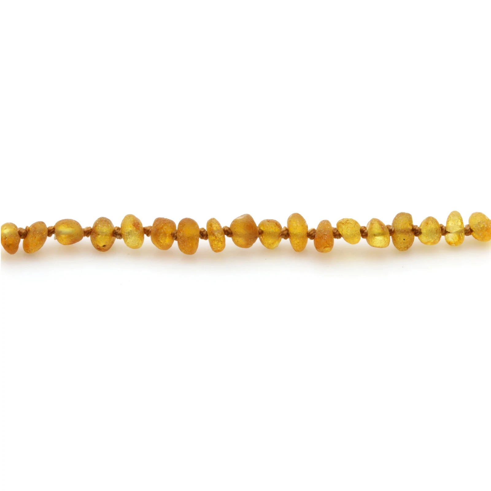 Adult Baltic Amber Necklace. Baroque Light Cognac 4mm - BA142
