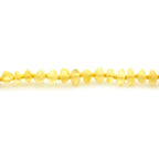 Adult Baltic Amber Necklace. Baroque Milky Yellow 4mm - BA150