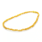 Adult Baltic Amber Necklace. Baroque Milky Yellow 4mm - BA146