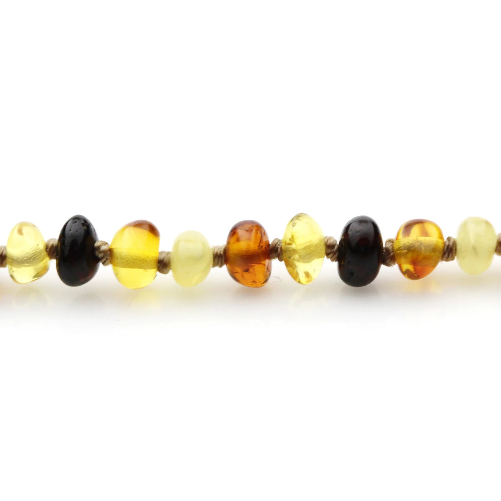 Adult Baltic Amber Necklace. Baroque Multicolour 4mm - BA153