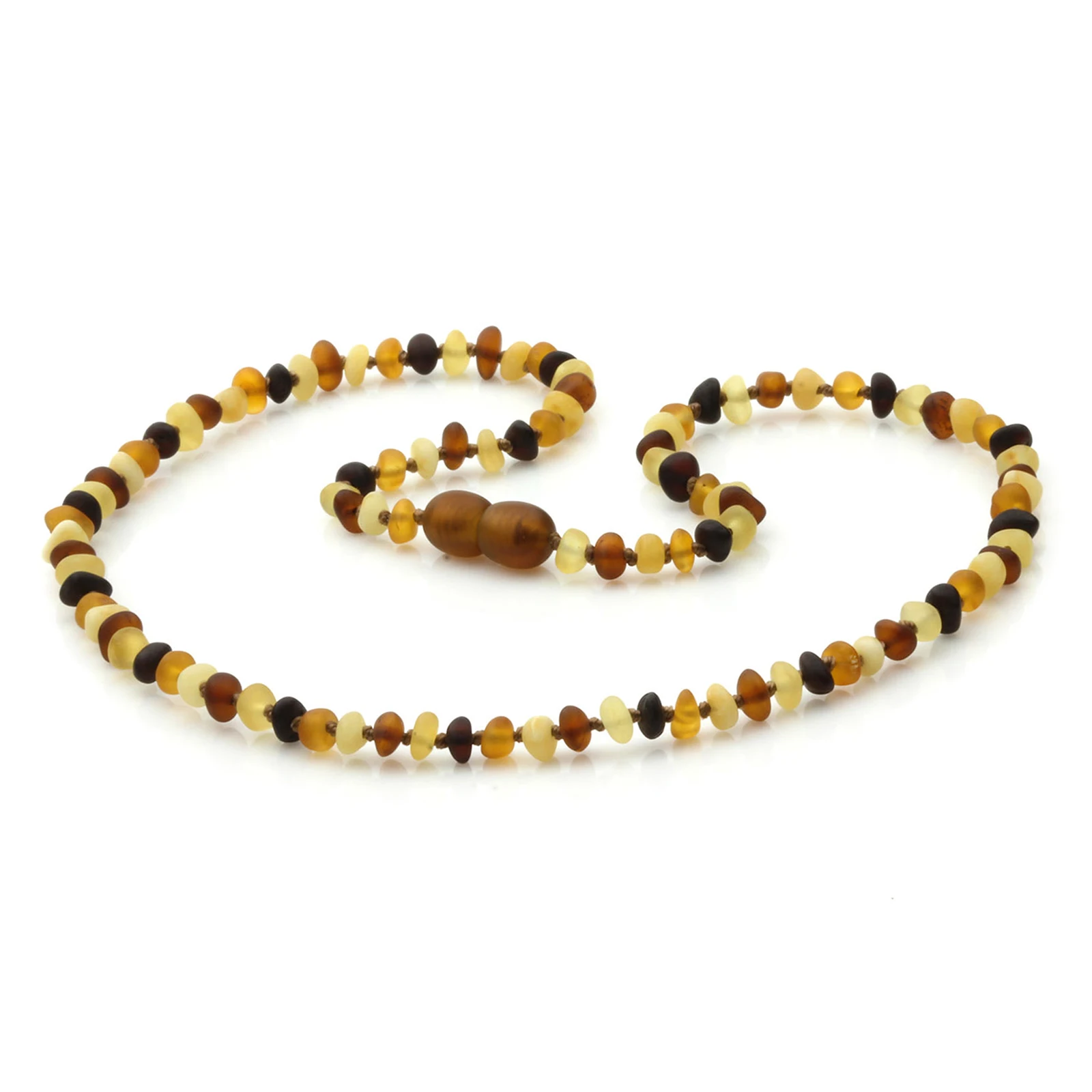 Adult Baltic Amber Necklace. Baroque Multicolour 4mm - BA144