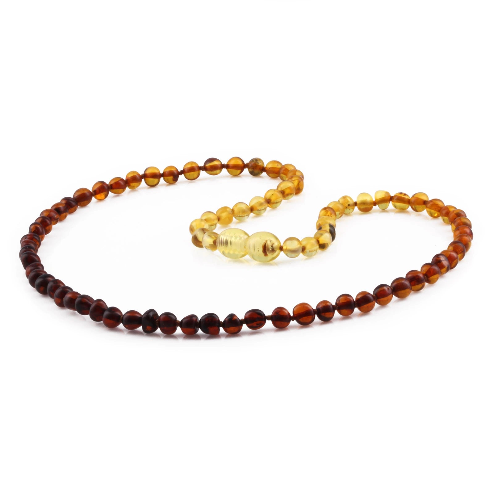 Adult Baltic Amber Necklace. Baroque Rainbow 5mm - BA123