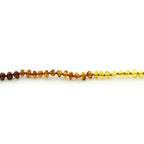 Adult Baltic Amber Necklace. Baroque Rainbow 4mm - BA154