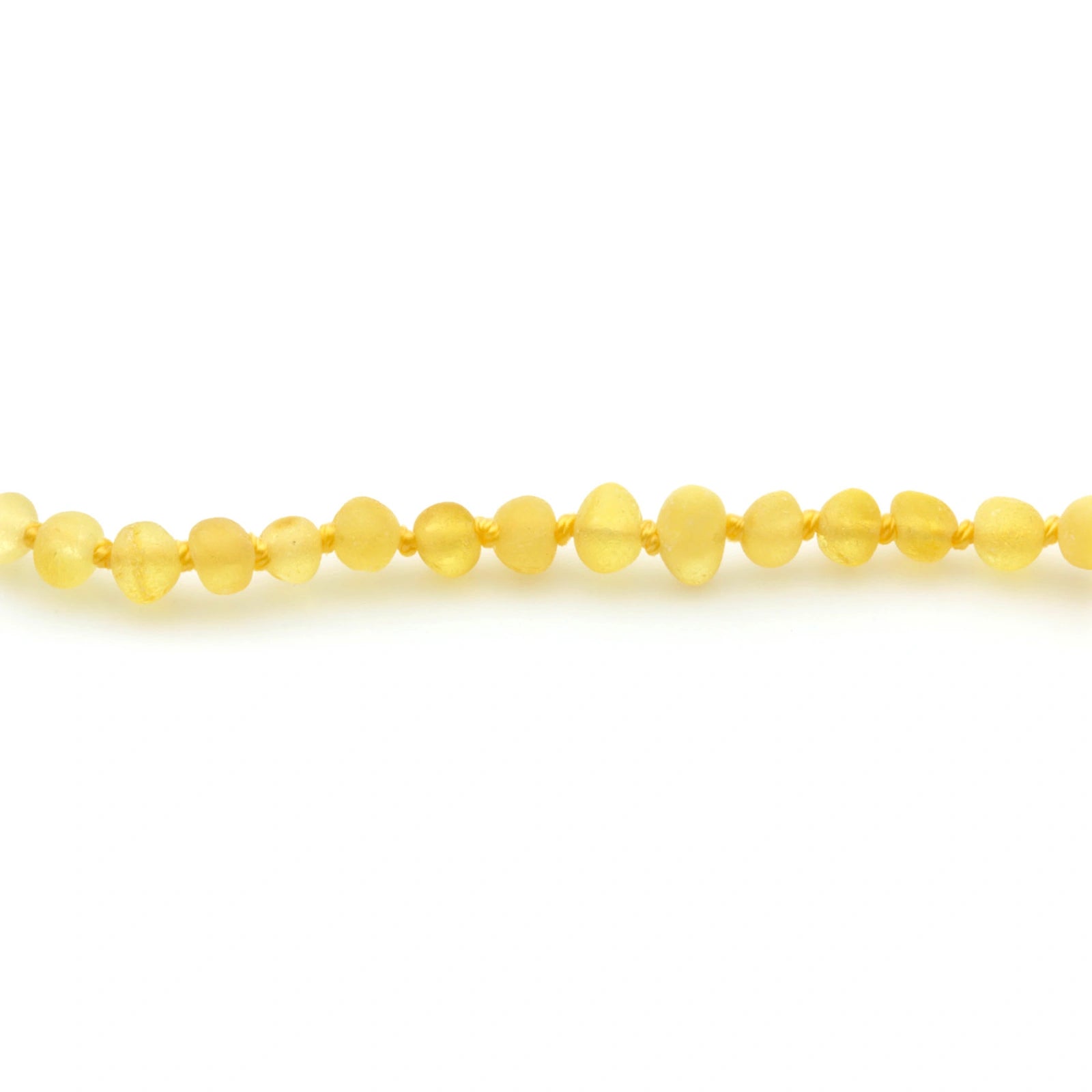 Adult Baltic Amber Necklace. Baroque Yellow 4mm - BA143