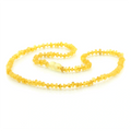 Adult Baltic Amber Necklace. Baroque Yellow 4mm - BA145