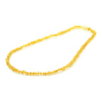 Adult Baltic Amber Necklace. Baroque Yellow 4mm - BA145