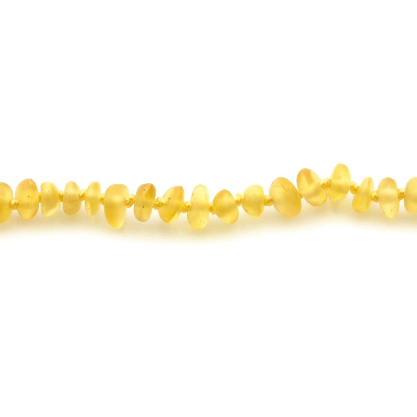 Adult Baltic Amber Necklace. Baroque Yellow 4mm - BA145