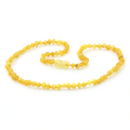 Adult Baltic Amber Necklace. Baroque Yellow 4mm - BA141