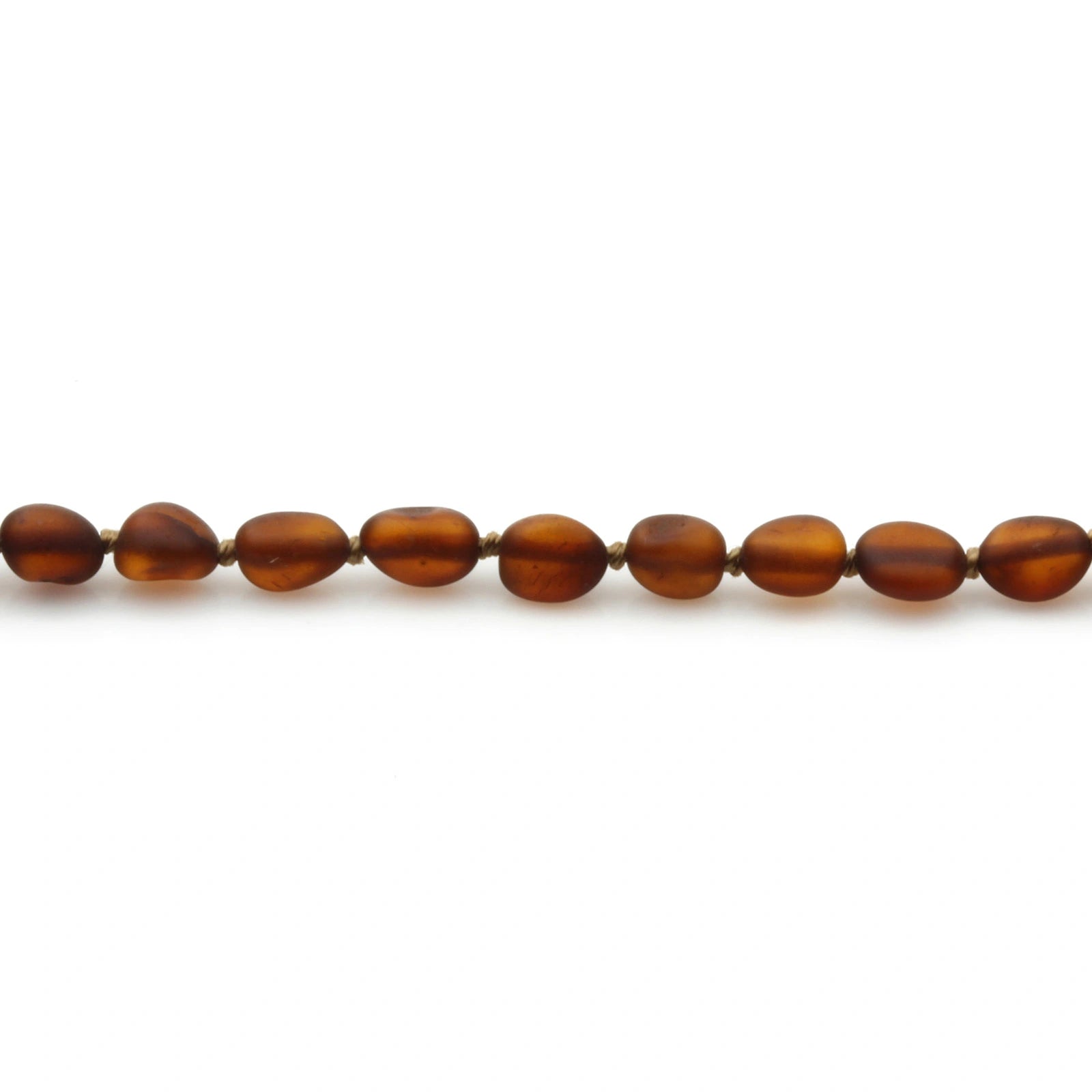 Adult Baltic Amber Necklace. Olive Cognac Matte 5mm - OL70