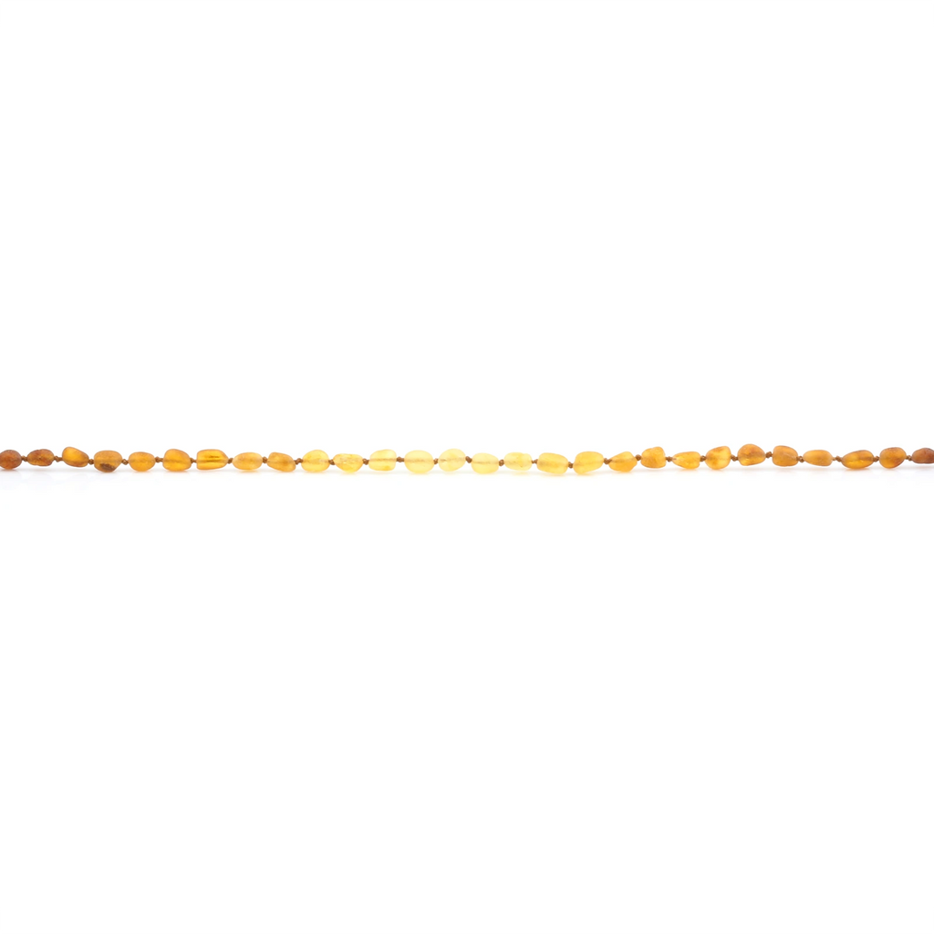 Adult Baltic Amber Necklace. Olive Rainbow Rough 5mm - OL50