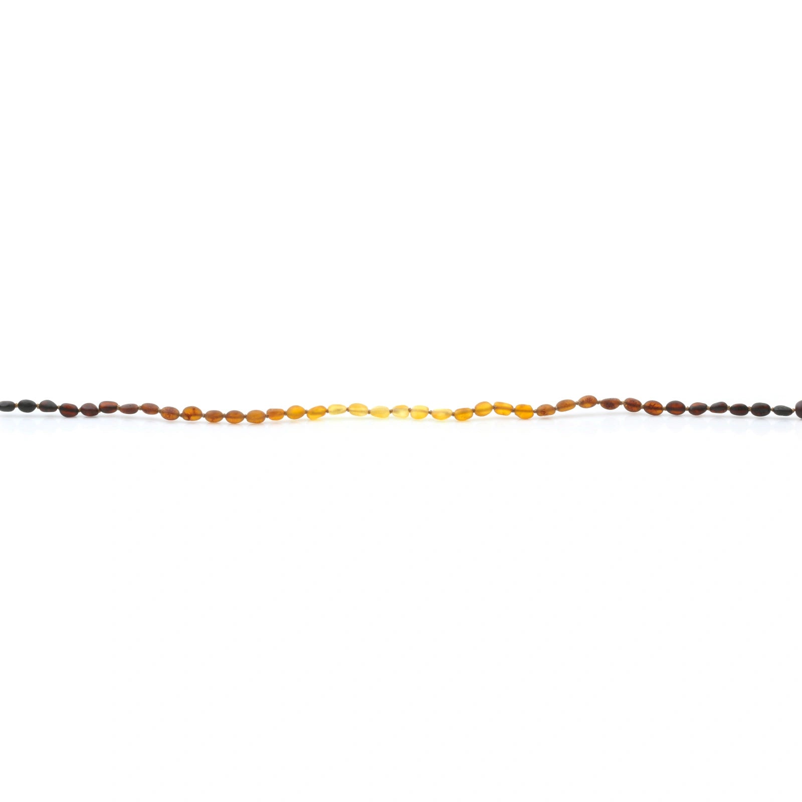 Adult Baltic Amber Necklace. Olive Rainbow Matte 5mm - OL40