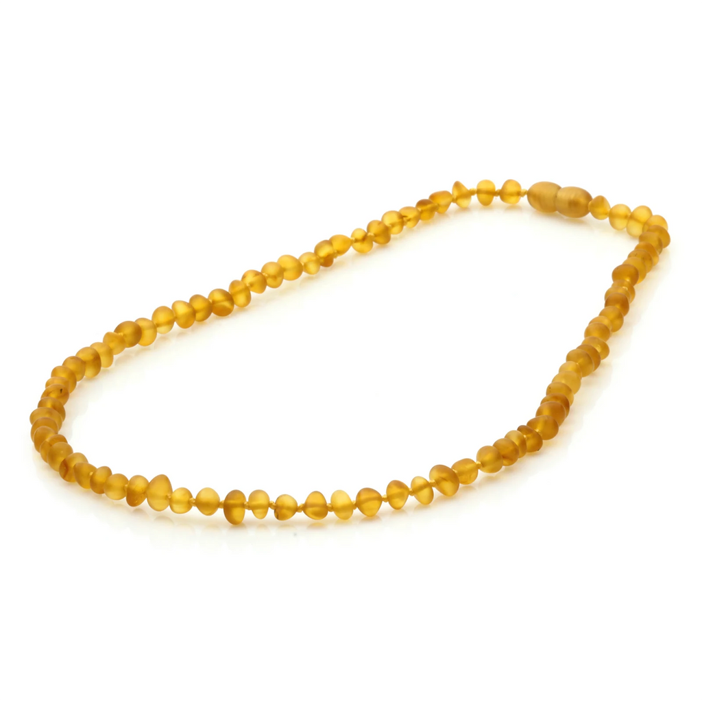 Adult Baltic Amber Necklace. Baroque Light Cognac 5mm - BA125