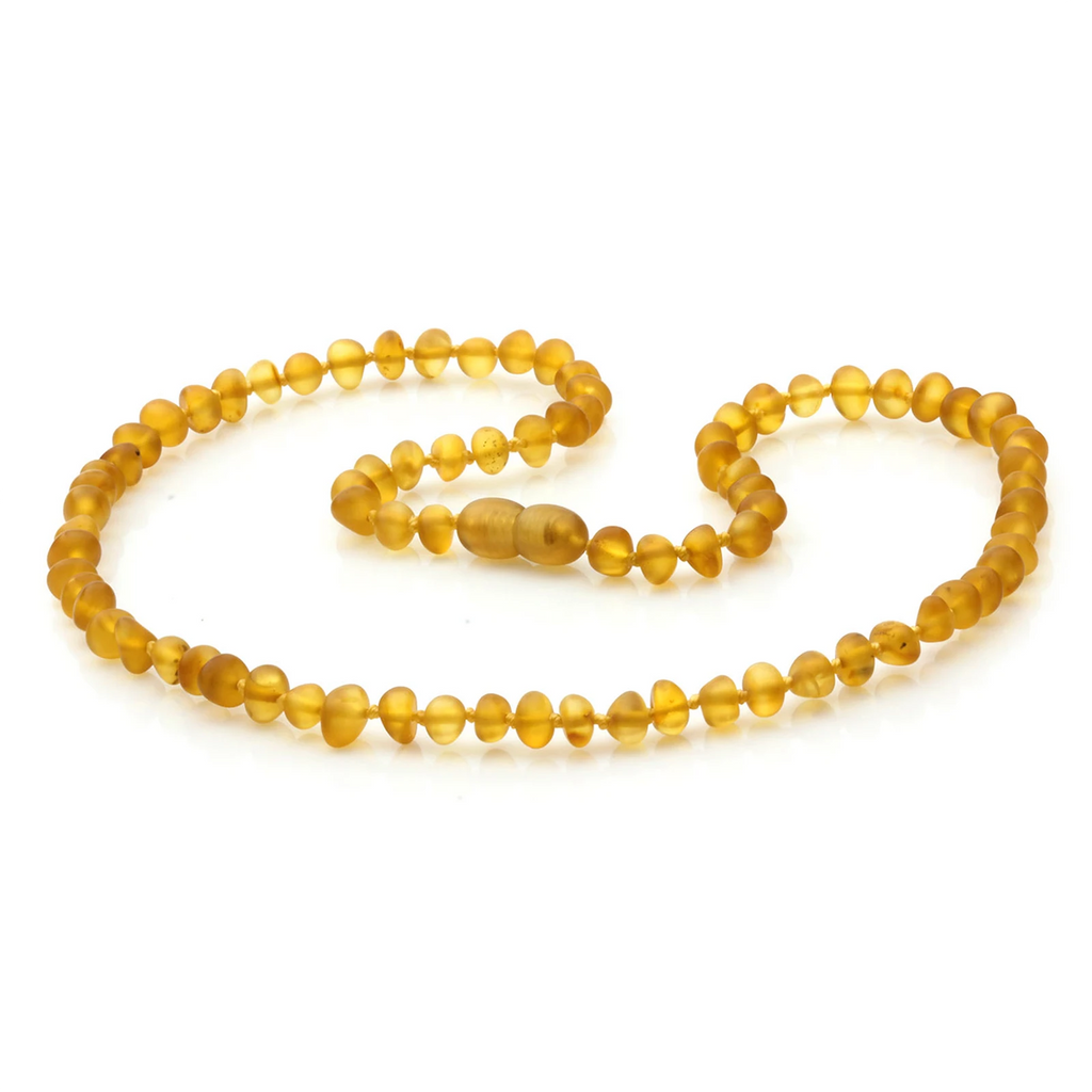 Adult Baltic Amber Necklace. Baroque Light Cognac 5mm - BA125