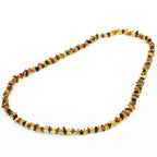 Natural Baltic Amber Necklace Free Faceted Beads 70cm 19gr FBR14