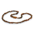 Black Baltic amber roundel adult necklace, 45cm
