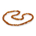 Adult Baltic Amber Necklace. Roundel Cognac 5mm - RO68