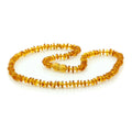 Honey Baltic amber roundel adult necklace, 45cm