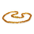 Honey Baltic amber roundel adult necklace, 45cm