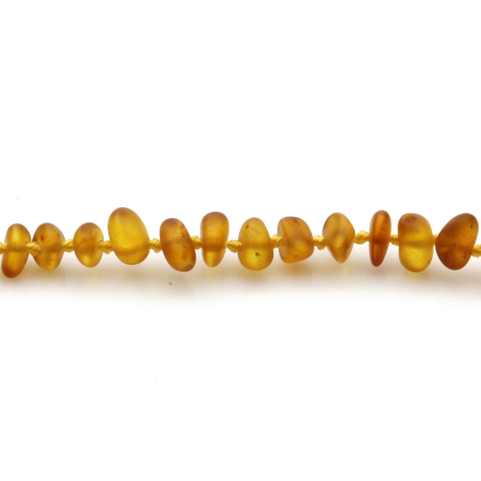 Adult Baltic Amber Necklace. Roundel Light Cognac 5mm - RO89