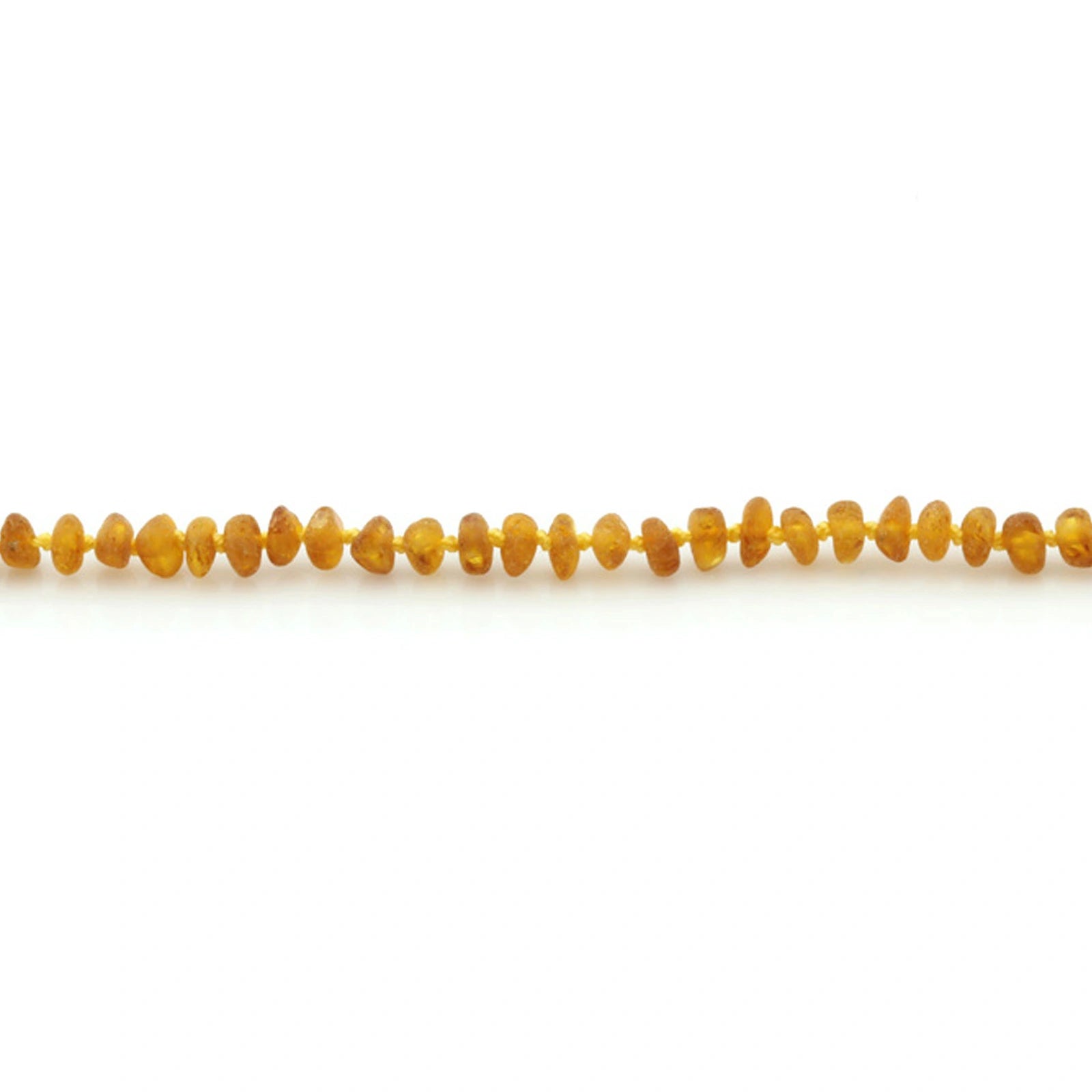 Adult Baltic Amber Necklace. Roundel Light Cognac Rough 5mm - RO92