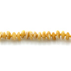 Adult Baltic Amber Necklace. Roundel Milky Yellow 5mm - RO73