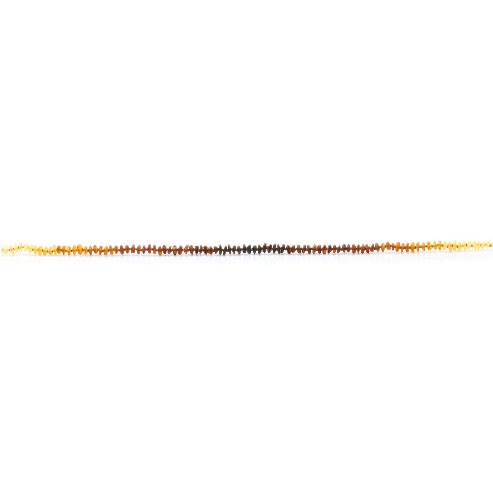 Adult Baltic Amber Necklace. Roundel Rainbow 5mm - RO70