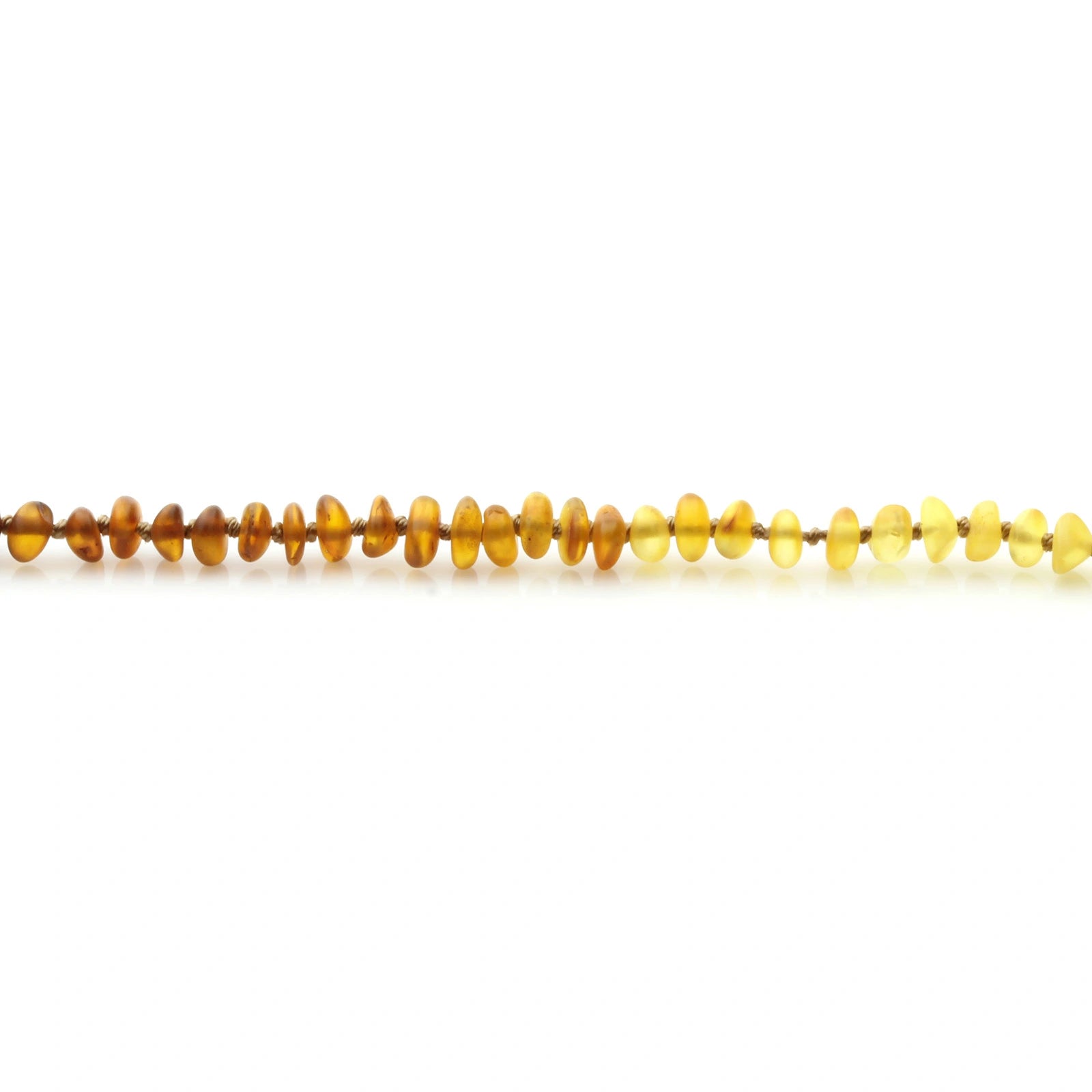Adult Baltic Amber Necklace. Roundel Rainbow 5mm - RO81