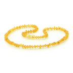 Adult Baltic Amber Necklace. Roundel Yellow 5mm - RO56