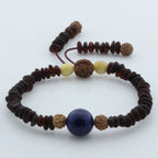 Adult Baltic Amber Bracelet with Lapis Lazuli Mala Tassel. MS06