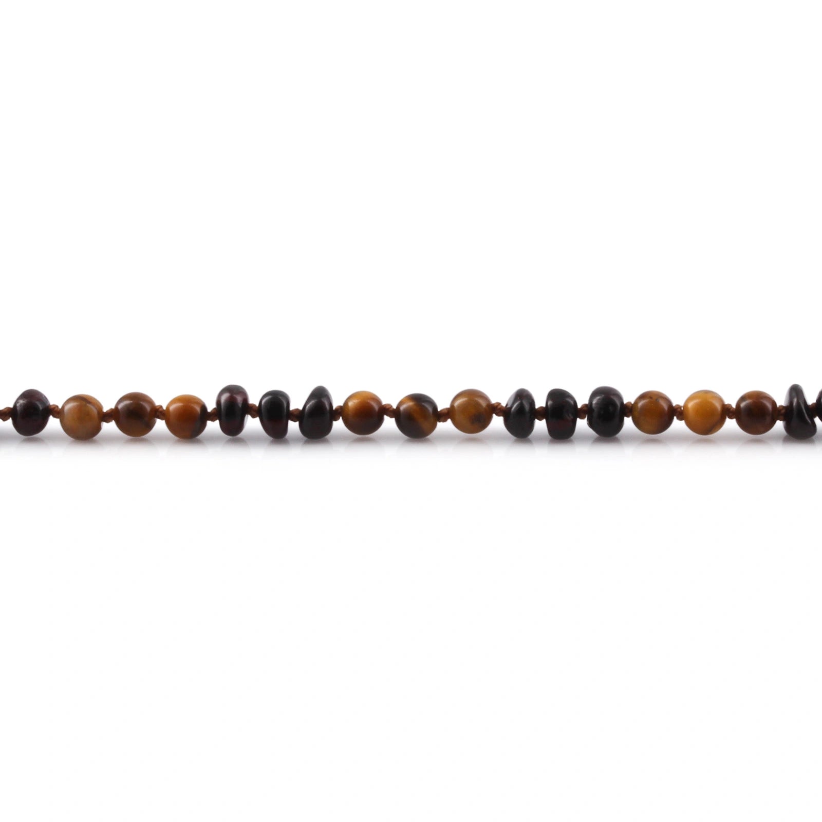 BALTIC AMBER & TIGER EYE TEETHING BRACELET. LIMITED EDITION. LE486