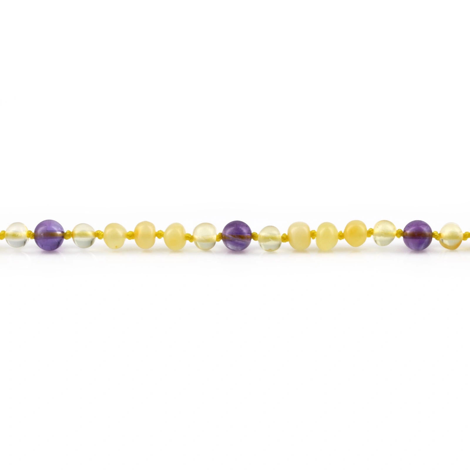BALTIC AMBER & AMETHYST TEETHING BRACELET. LIMITED EDITION. LE472