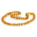 Baltic Amber Teething Necklace. Baroque Cognac 5mm - BA30