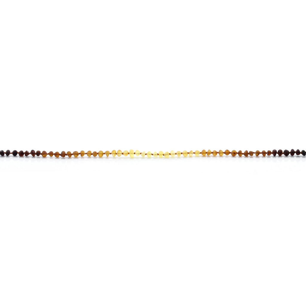 Baltic Amber Teething Necklace. Baroque Rainbow 5mm - BA33