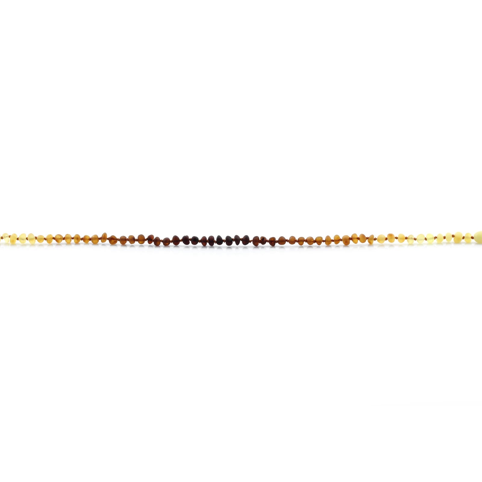 Baltic Amber Teething Necklace. Baroque Rainbow 5mm - BA32