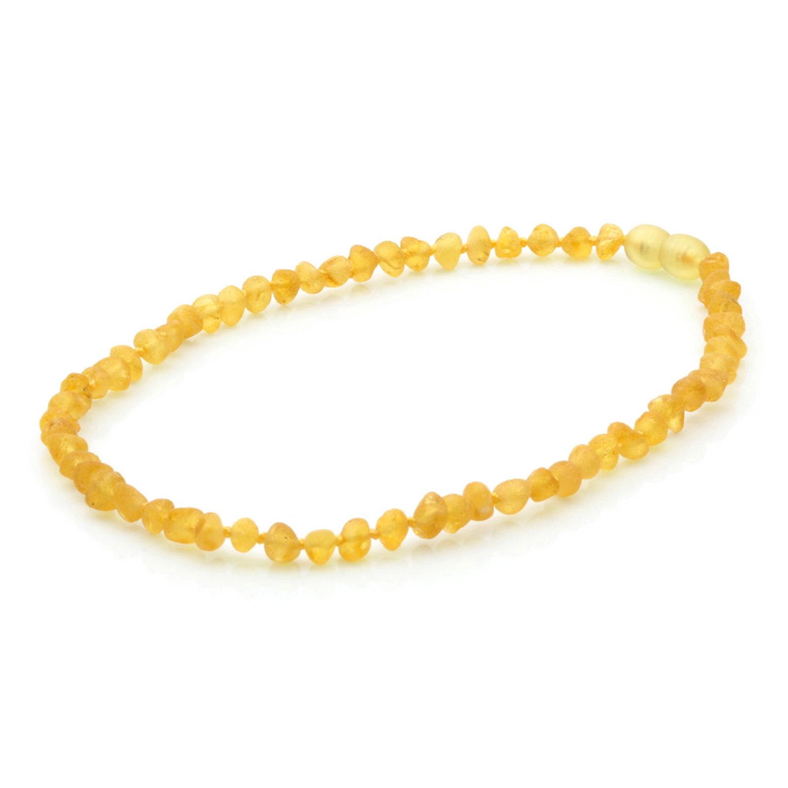 Baltic Amber Teething Necklace. Baroque Yellow 5mm - BA37