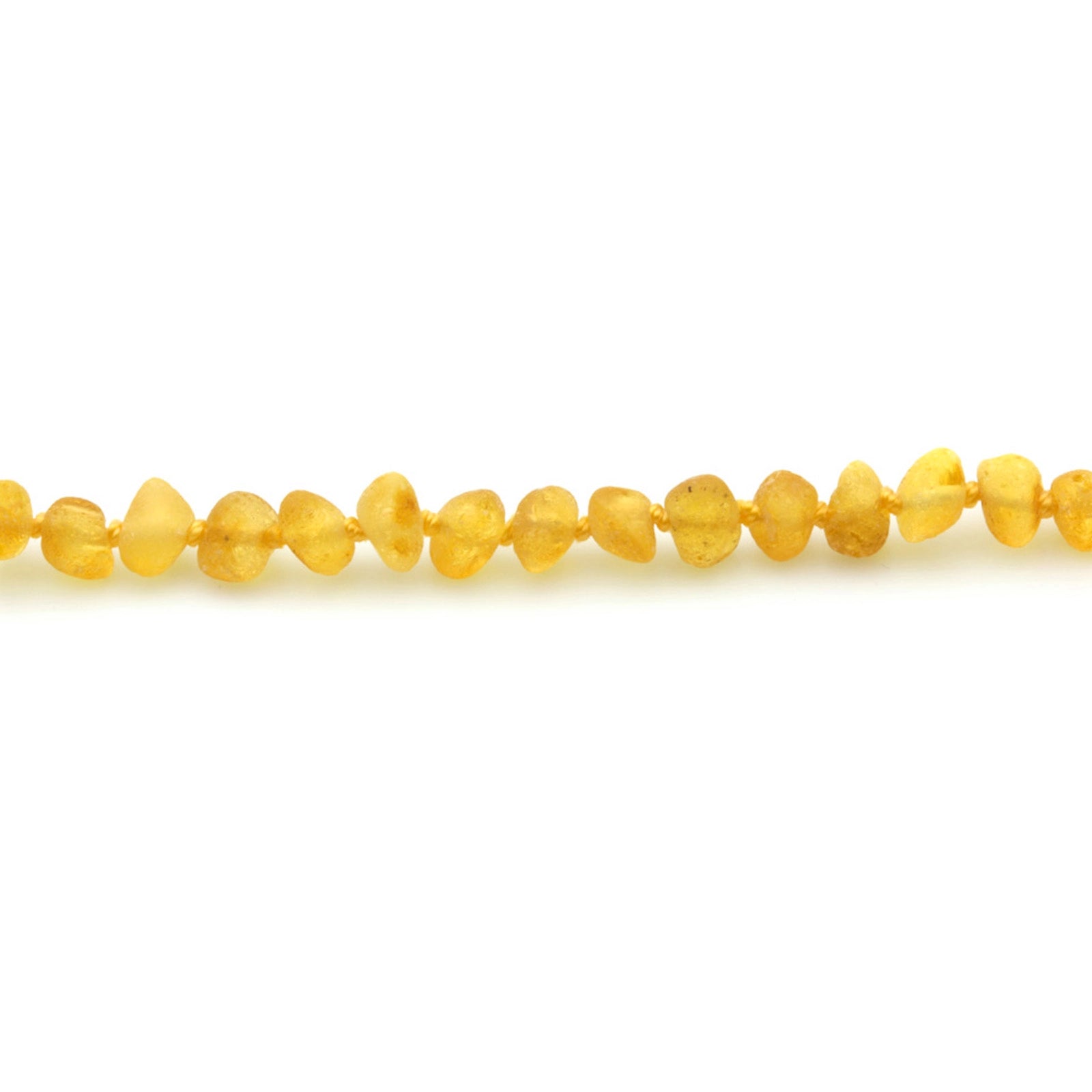 Baltic Amber Teething Necklace. Baroque Yellow 5mm - BA37