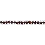 Baltic Amber Teething Necklace. Baroque Dark Cognac 5mm - BA39