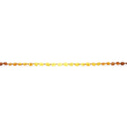 Baltic Amber Teething Bracelet. Olive Rainbow Rough 5mm - OL32