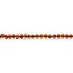 Baltic Amber Teething Bracelet. Baroque Cognac 4mm - BA113