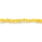 Baltic Amber Teething Bracelet. Baroque Milky Yellow 4mm - BA115