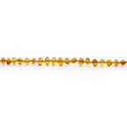 Baltic Amber Teething Necklace. Baroque Light Cognac 4mm - BA44