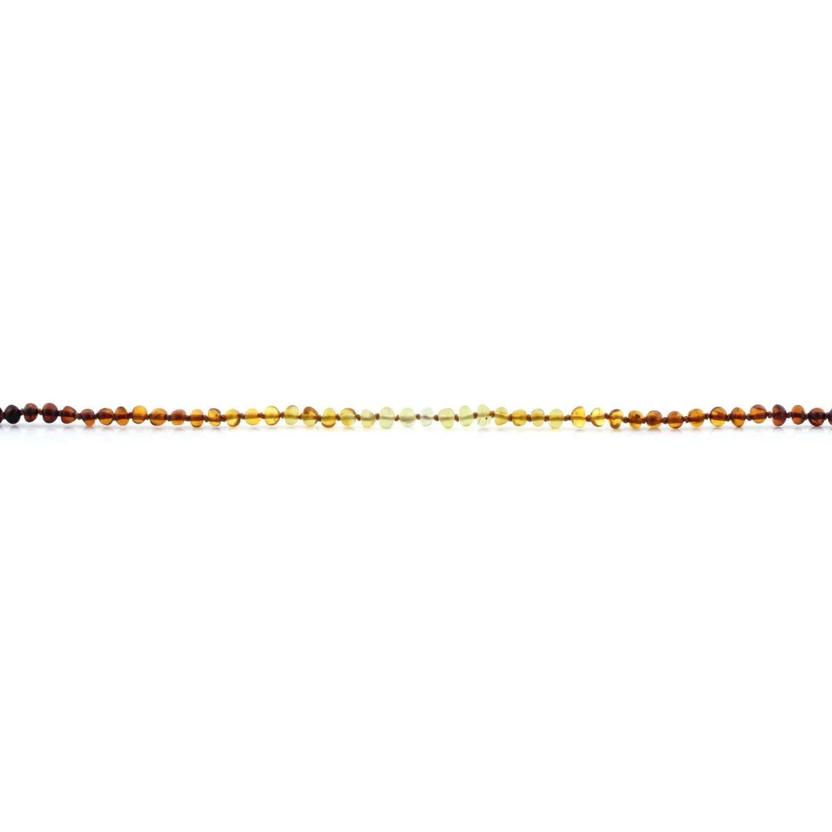 Baltic Amber Teething Necklace. Baroque Rainbow 4mm - BA48