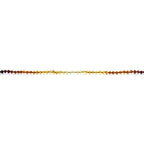 Baltic Amber Teething Bracelet. Baroque Rainbow 4mm - BA98