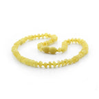 Baltic Amber Teething Necklace. Roundel Milky Yellow 5mm - RO77