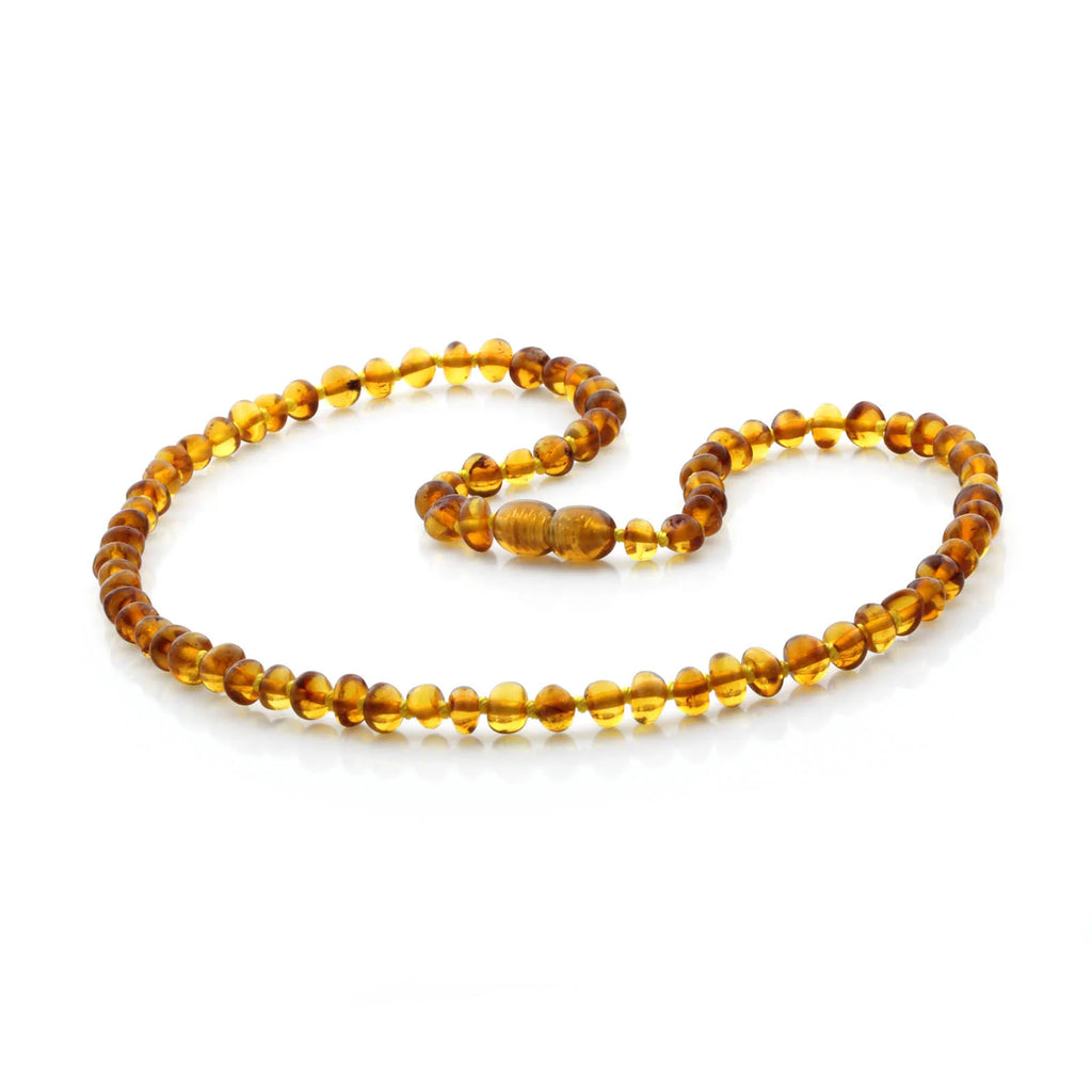 Adult Baltic Amber Necklace. Baroque Light Cognac 5mm - BA119