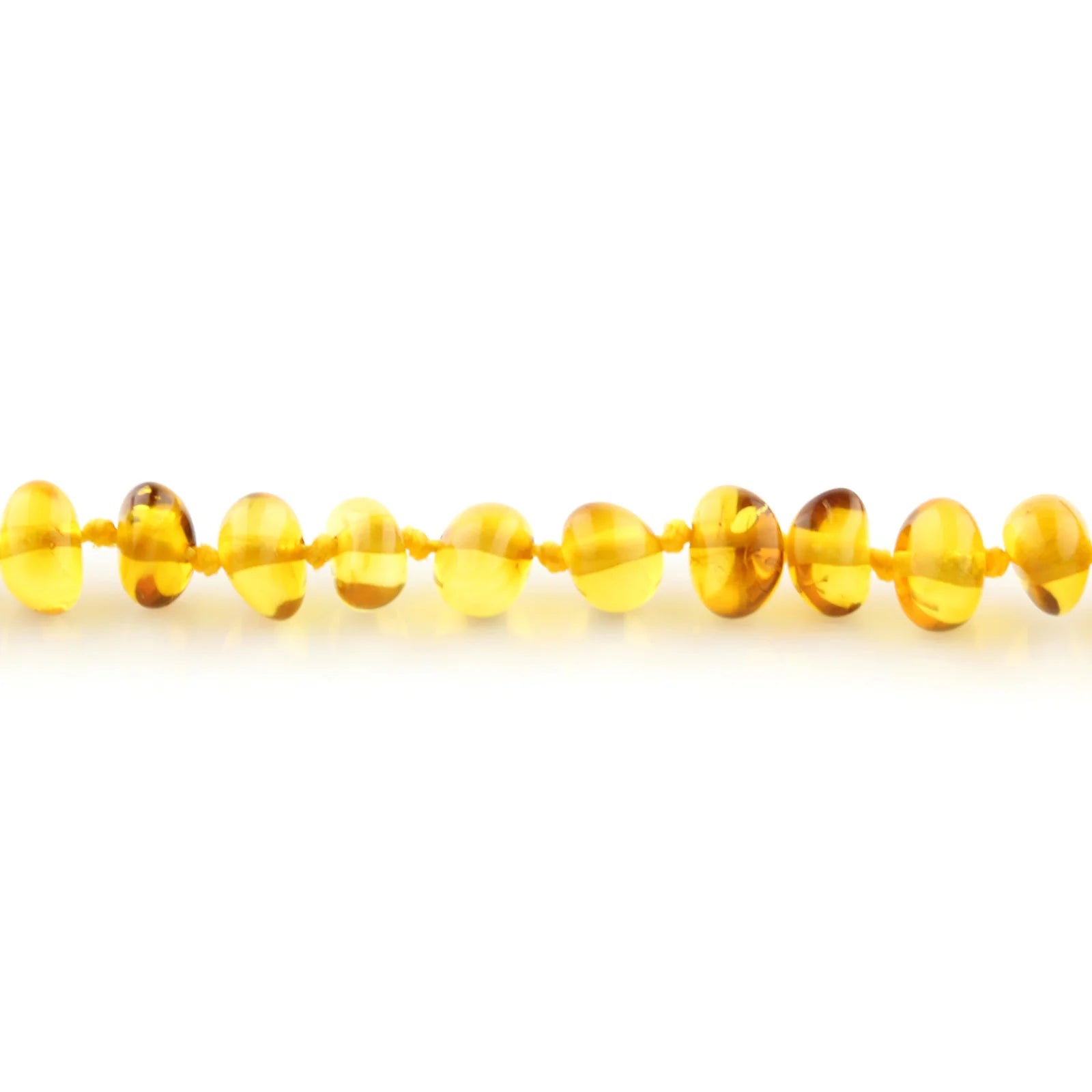 Adult Baltic Amber Necklace. Baroque Light Cognac 5mm - BA120