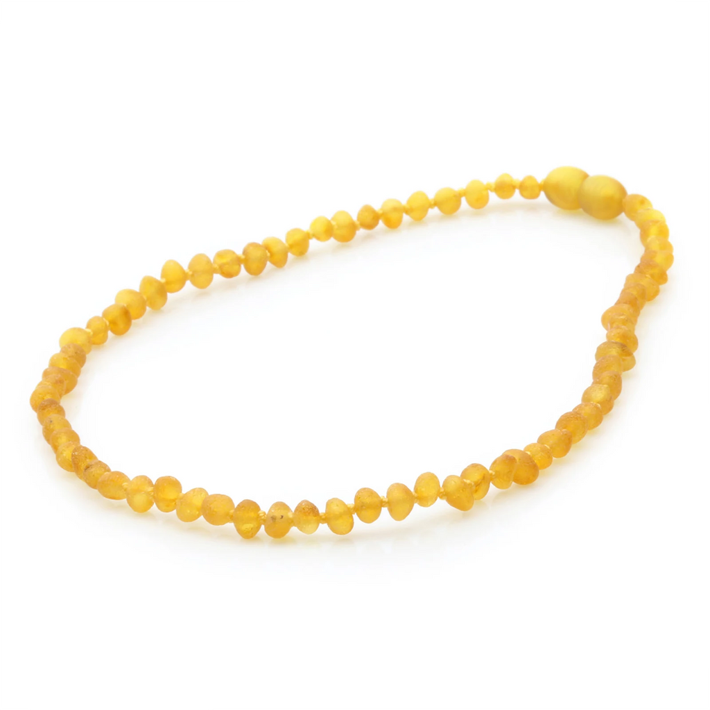 Baltic Amber Teething Necklace. Baroque Multicolour 4mm - BA51