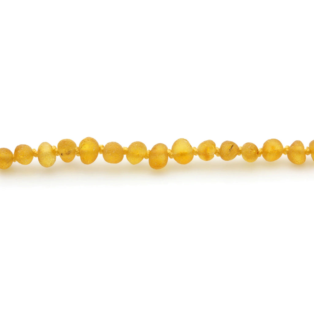 Baltic Amber Teething Necklace. Baroque Multicolour 4mm - BA51