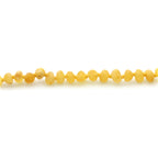 Baltic Amber Teething Necklace. Baroque Milky Yellow 5mm - BA38