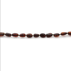 Baltic Amber Teething Necklace. Olive Dark Cognac Matte 5mm - OL13